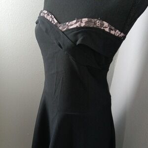 Windsor Dress Womens 6 Strapless Lace Applique Tulle Lined Fit Flare‎ Ballet